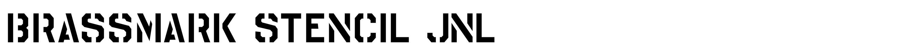Brassmark Stencil JNL